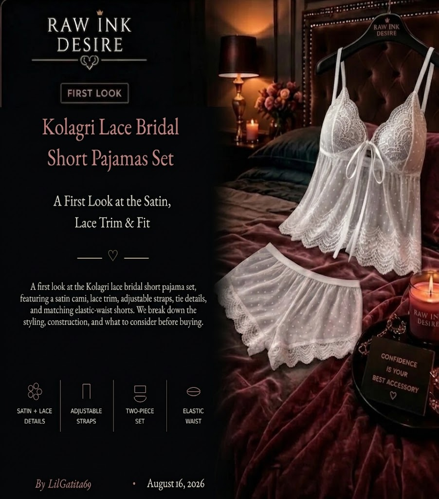 Kolagri Lace Bridal Short Pajamas Set